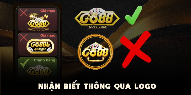 GO88 Chính Hãng - Dấu Hiệu Nhận Diện Trang Thật Giả 3 Nhìn nhận trang chính hãng qua LOGO